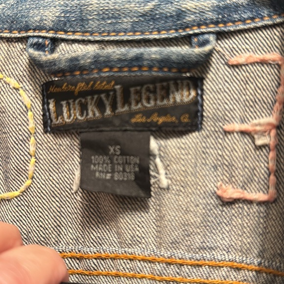 Vintage lucky brand denim jacket - Picture 2 of 3